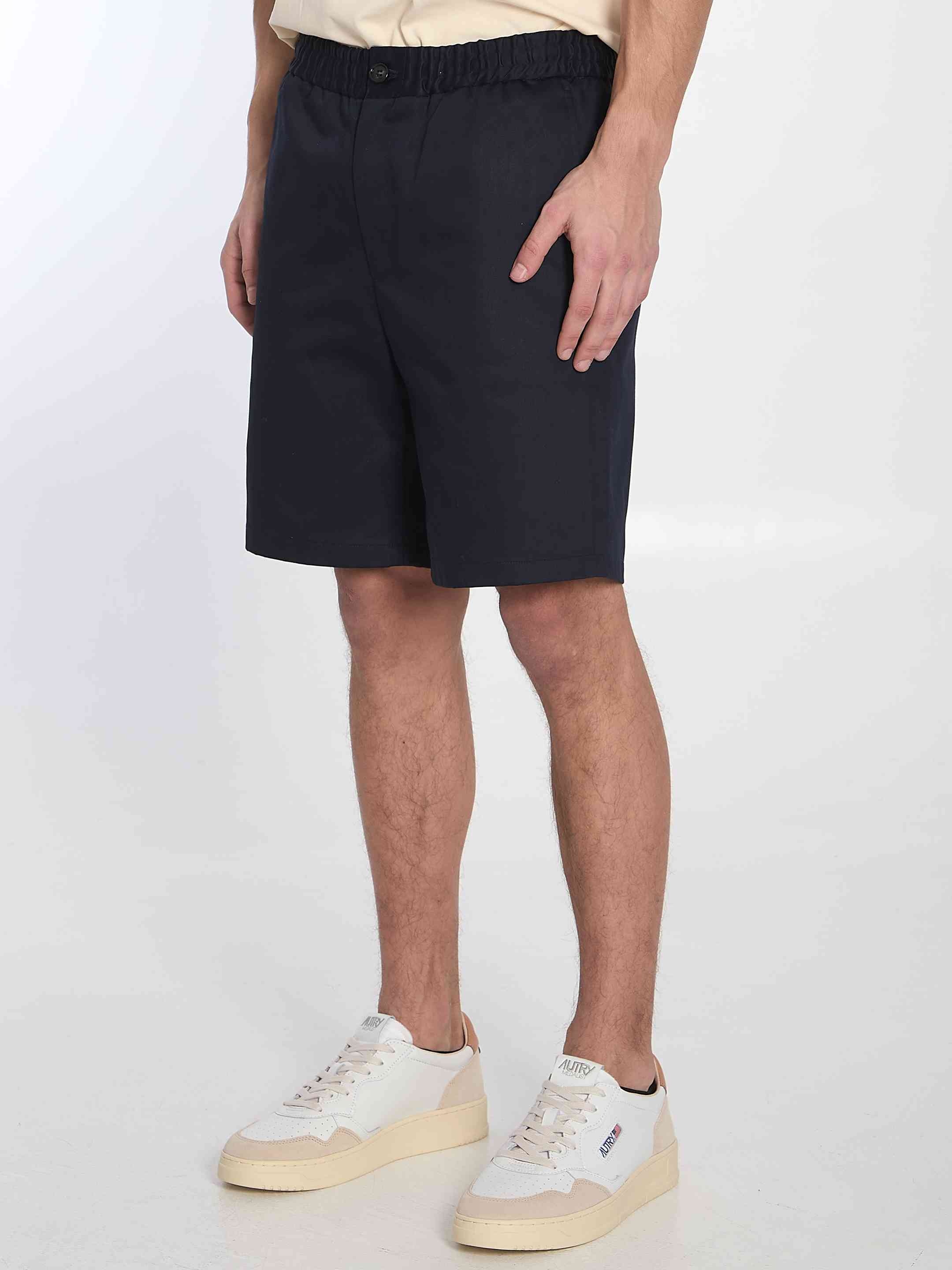 Ami Paris Men Cotton Bermuda Shorts - 2