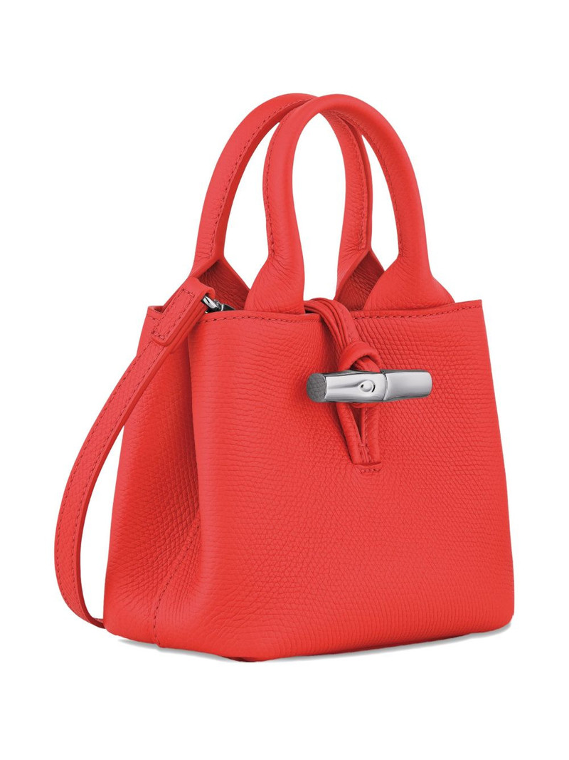 mini Le Roseau grained-leather tote bag 4