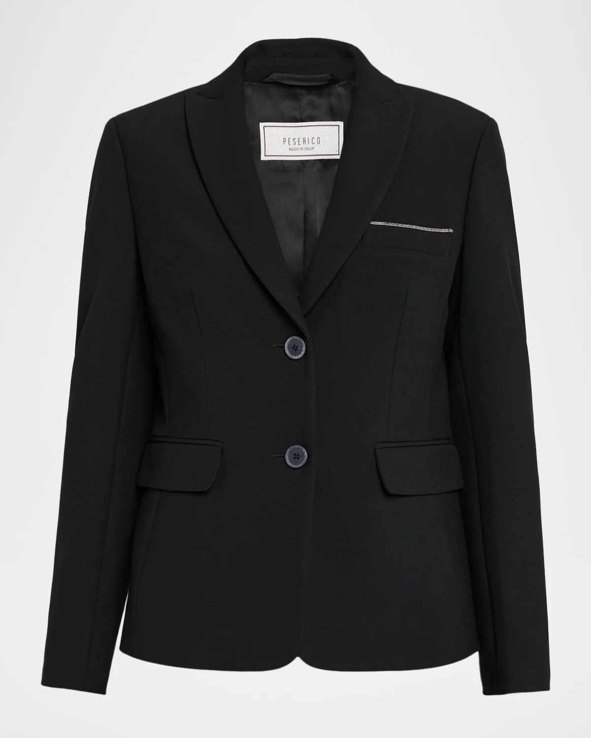Single-Breasted Punto Luce Blazer - 1