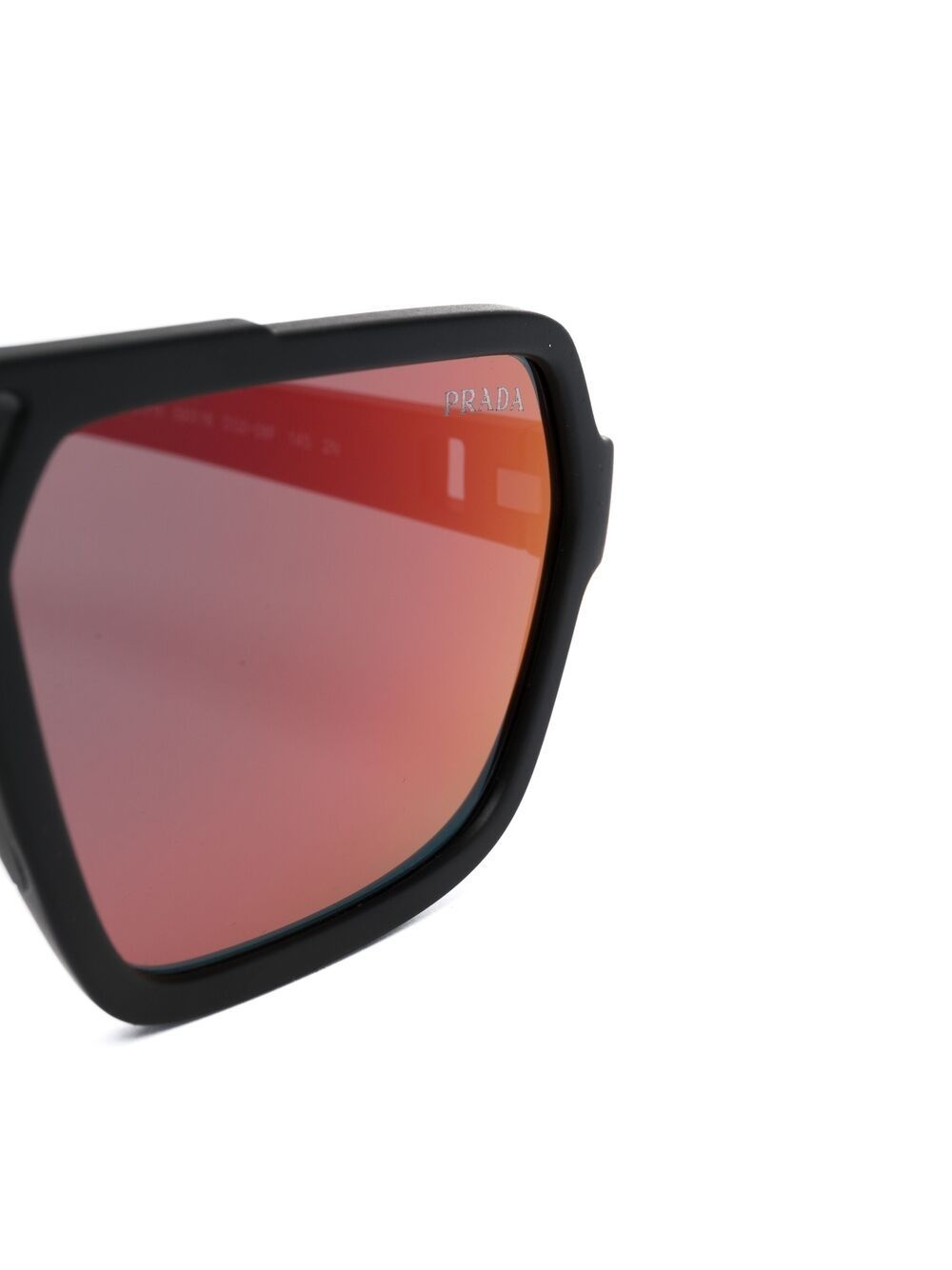 square-frame gradient lens sunglasses - 3