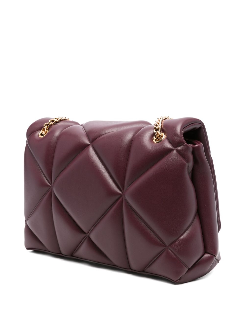 quilted logo-plaque shoulder bag - 3