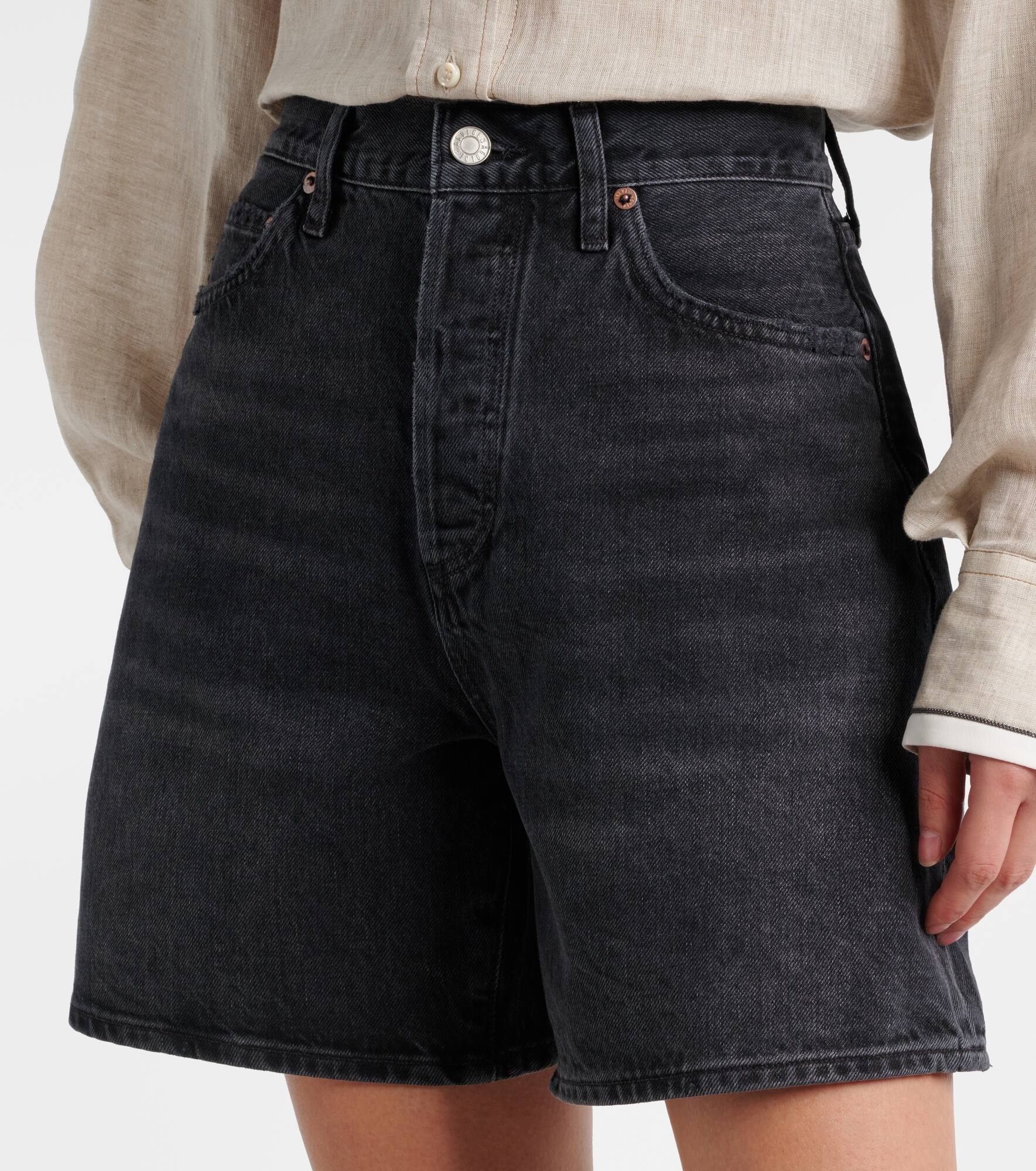 Dame high-rise denim shorts - 4