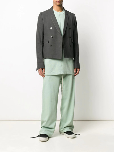 Rick Owens cropped double breasted blazer outlook