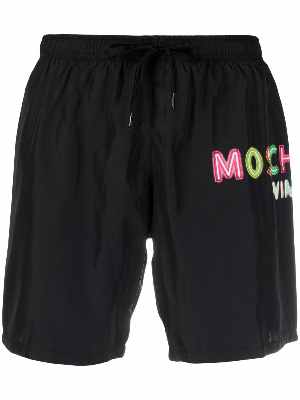 logo-print swim shorts - 1