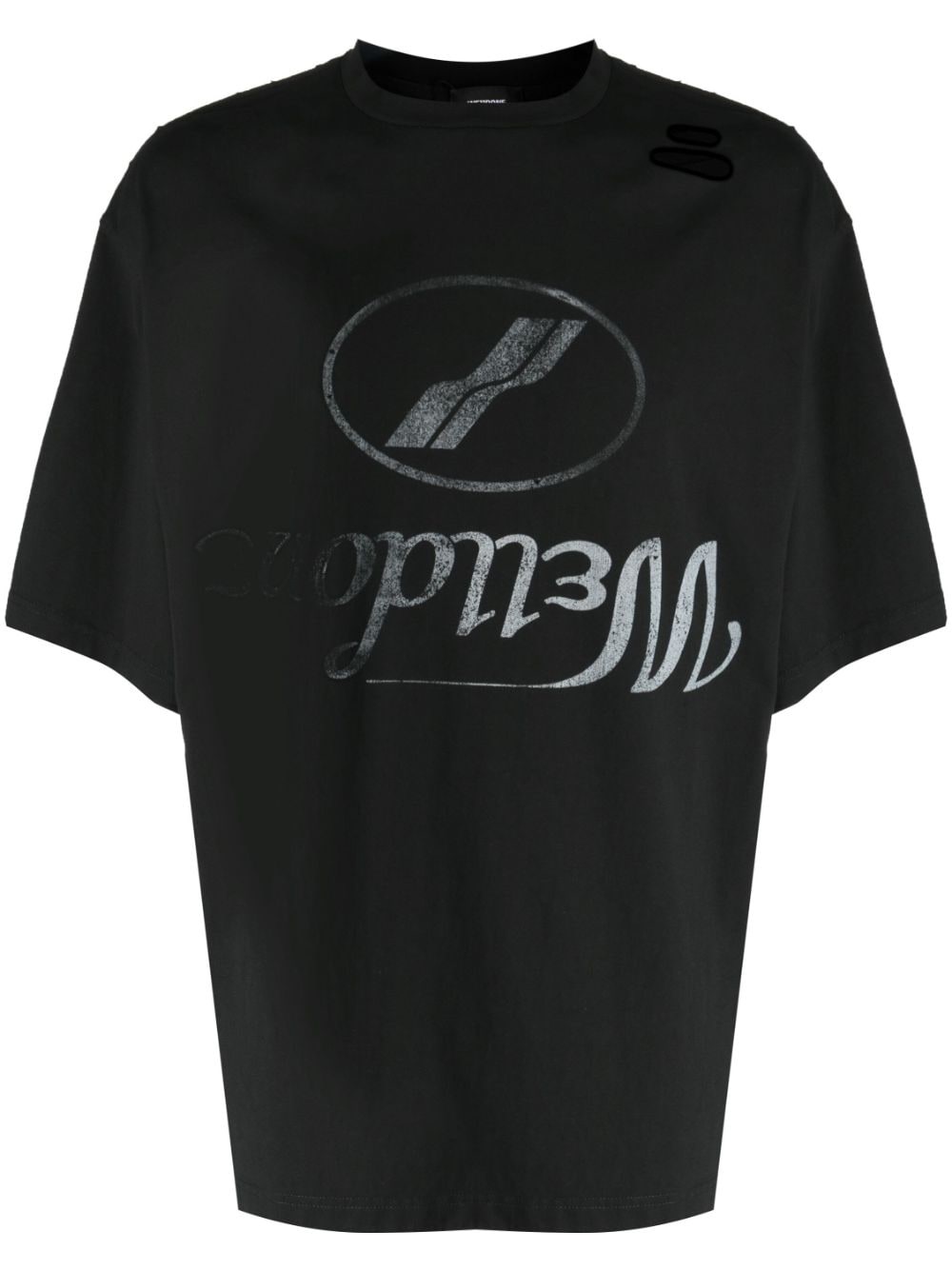 logo-print cotton T-shirt - 1