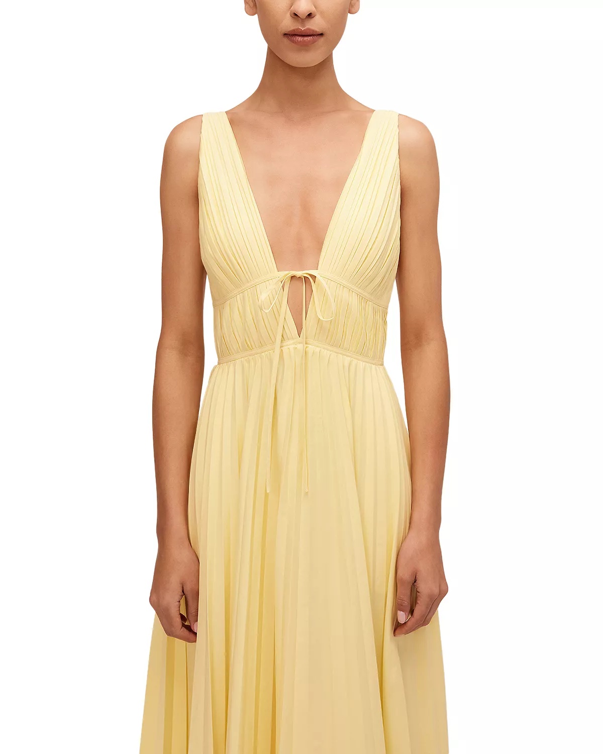 Stephanie Sleeveless Plunge Dress - 4