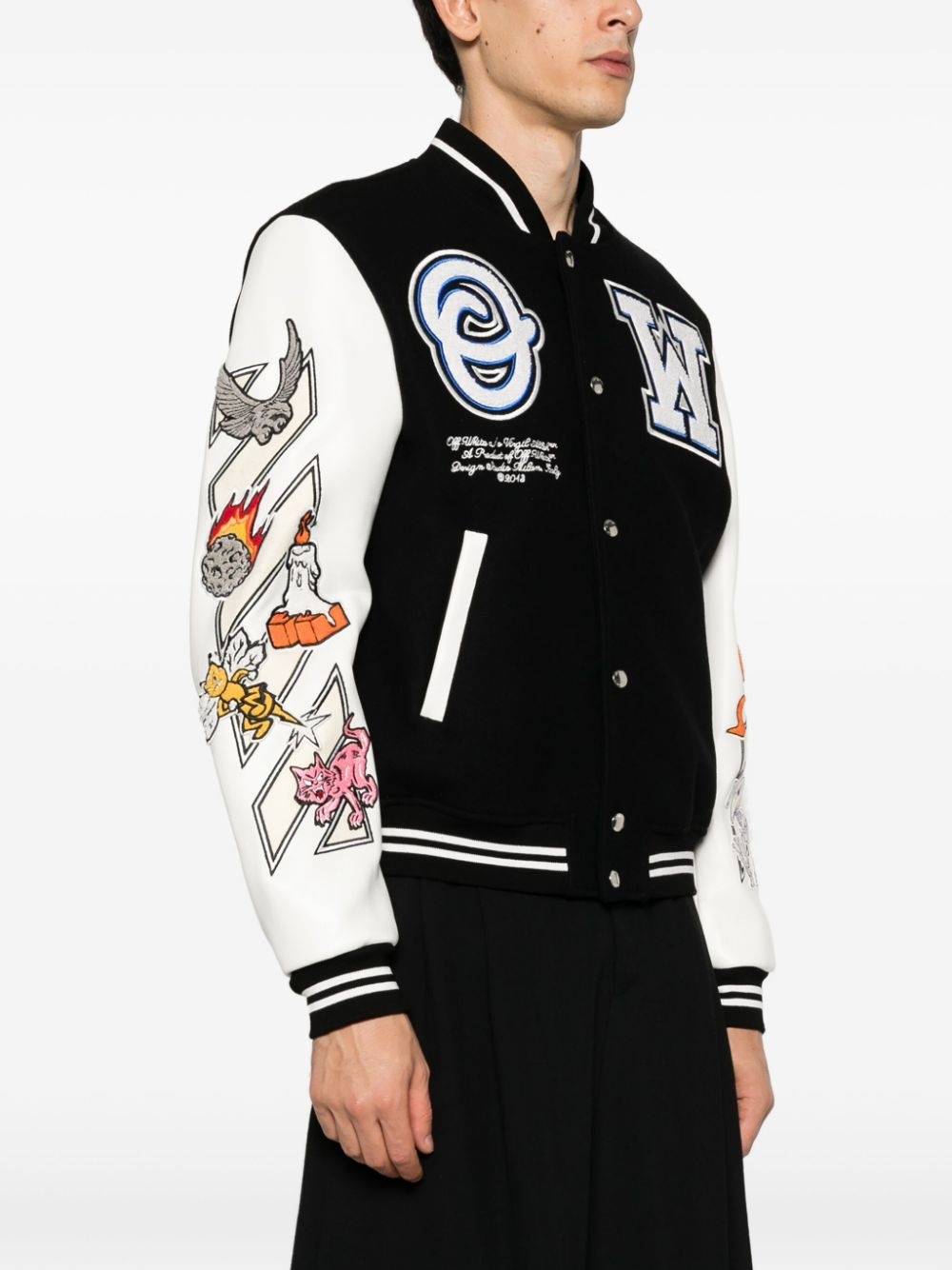 Logic Patch varsity jacket - 4