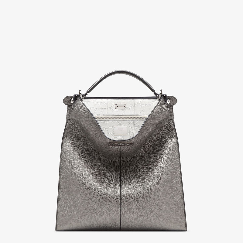 FENDI Gray leather bag outlook