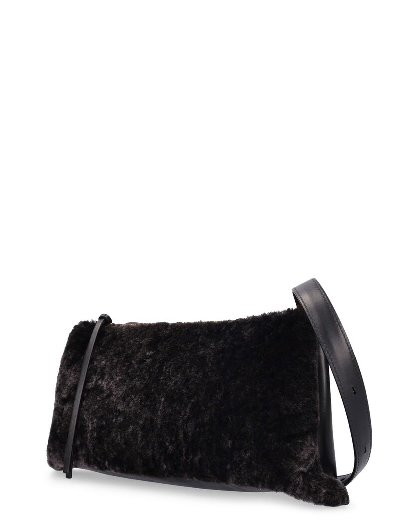 Small Empire shearling shoulder bag - 2