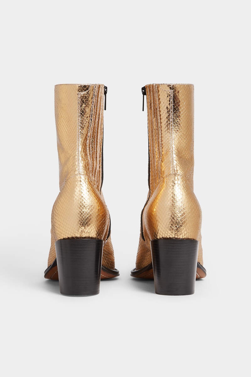 CITY NIGHTS GOLD HEELED BOOTS - 2