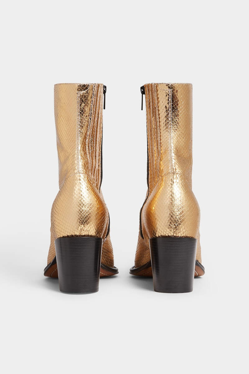 DSQUARED2 CITY NIGHTS GOLD HEELED BOOTS outlook