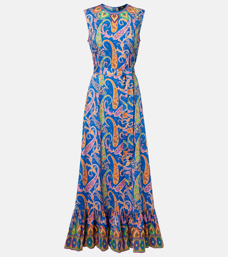 Paisley cotton-blend maxi dress 1