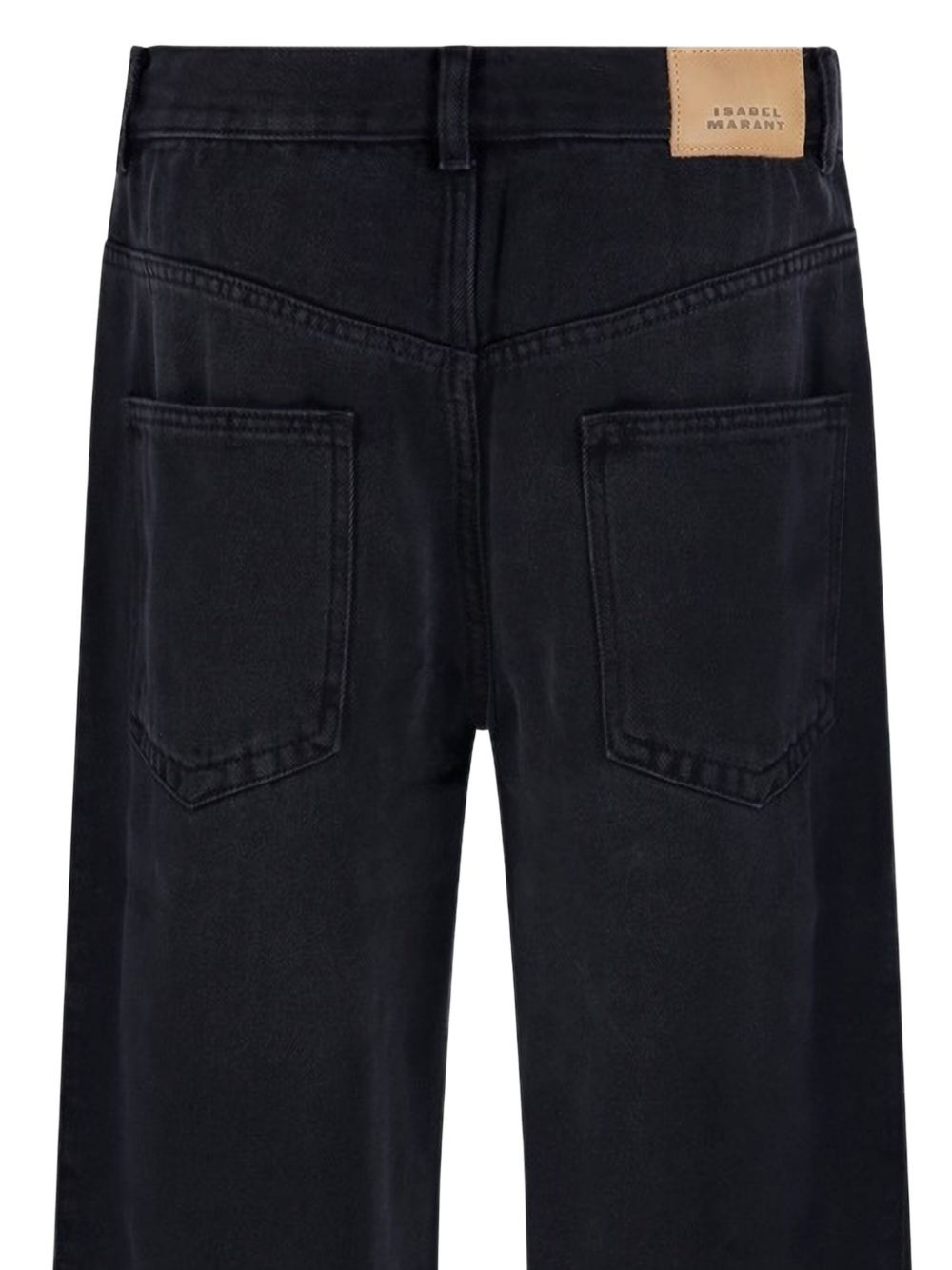 pleated faded jeans - 3