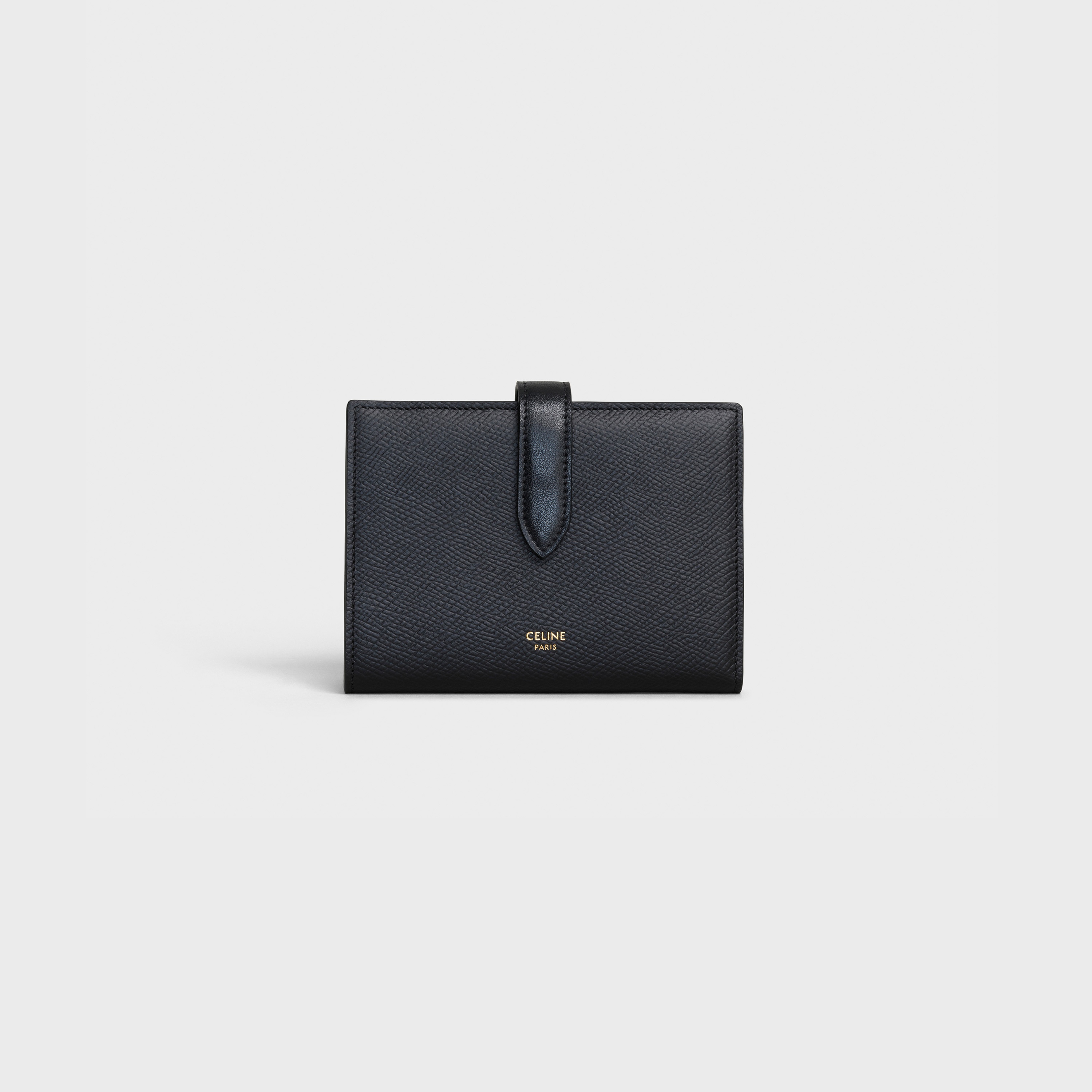 Medium strap wallet in Grained calfskin - 1