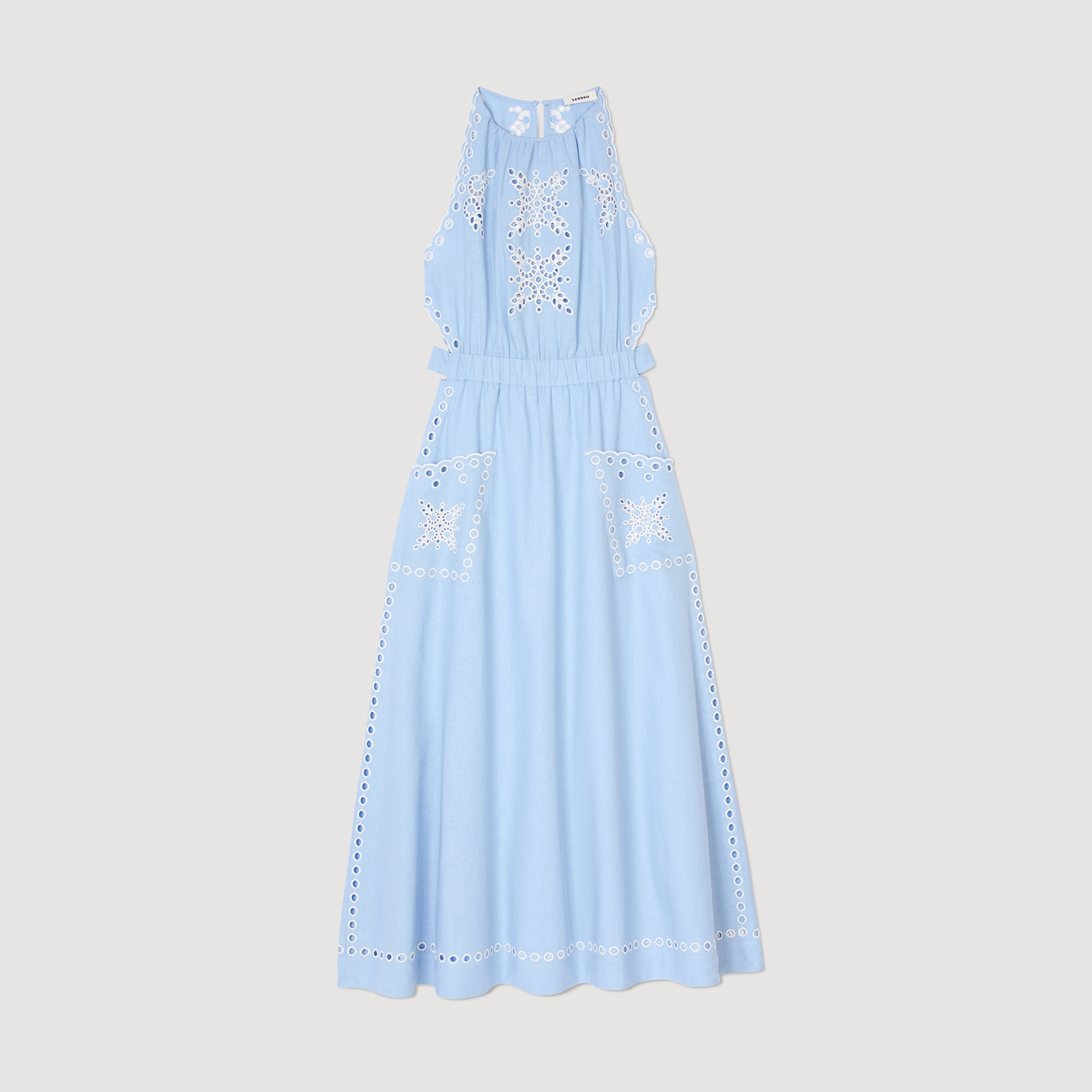 BRODERIE ANGLAISE MAXI DRESS - 1