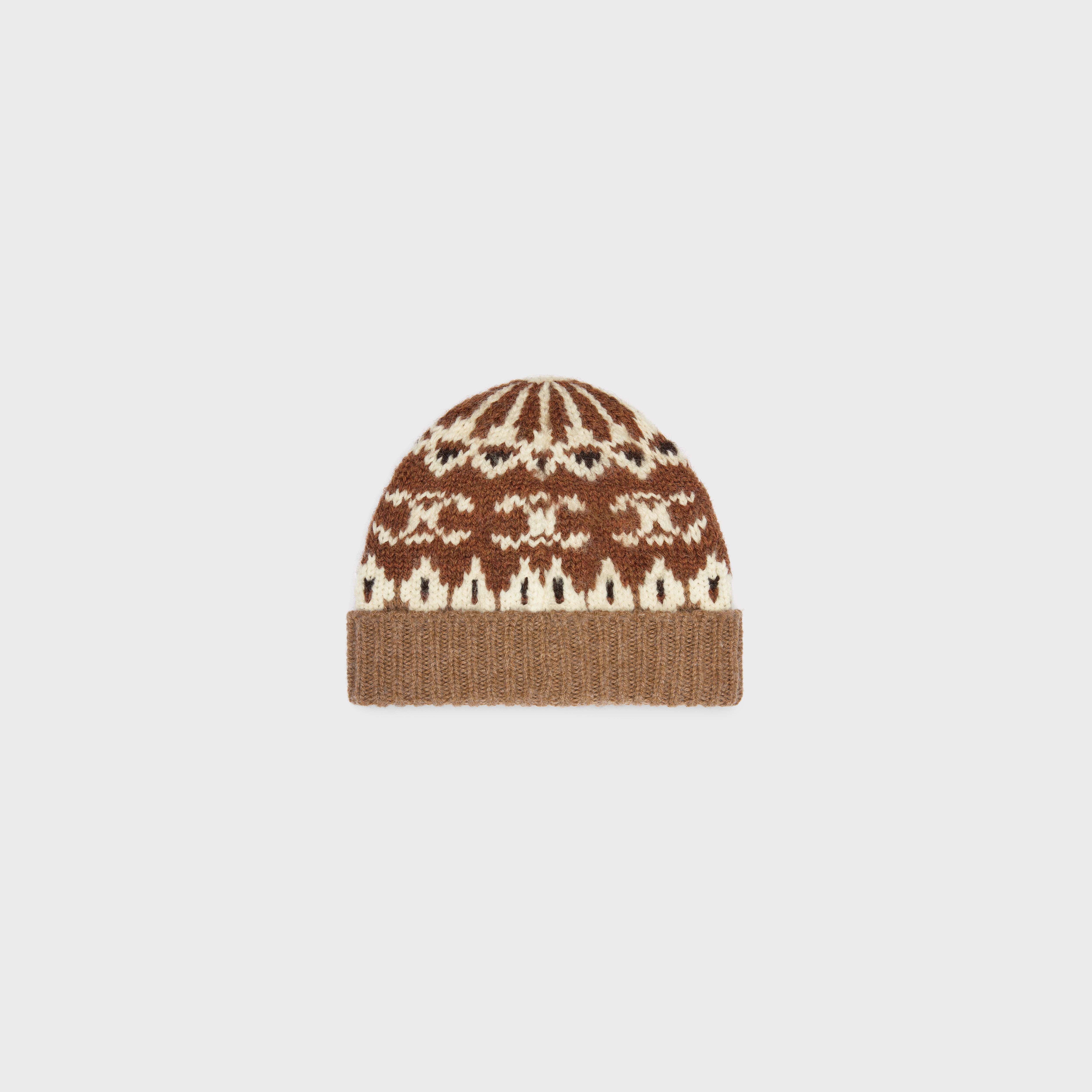 beanie in triomphe fair isle wool - 2