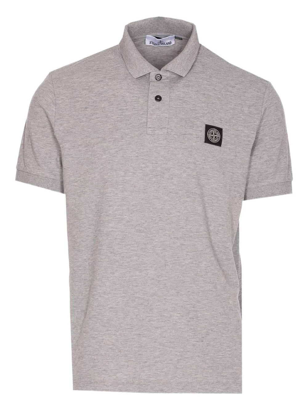 logo-patch polo shirt - 1
