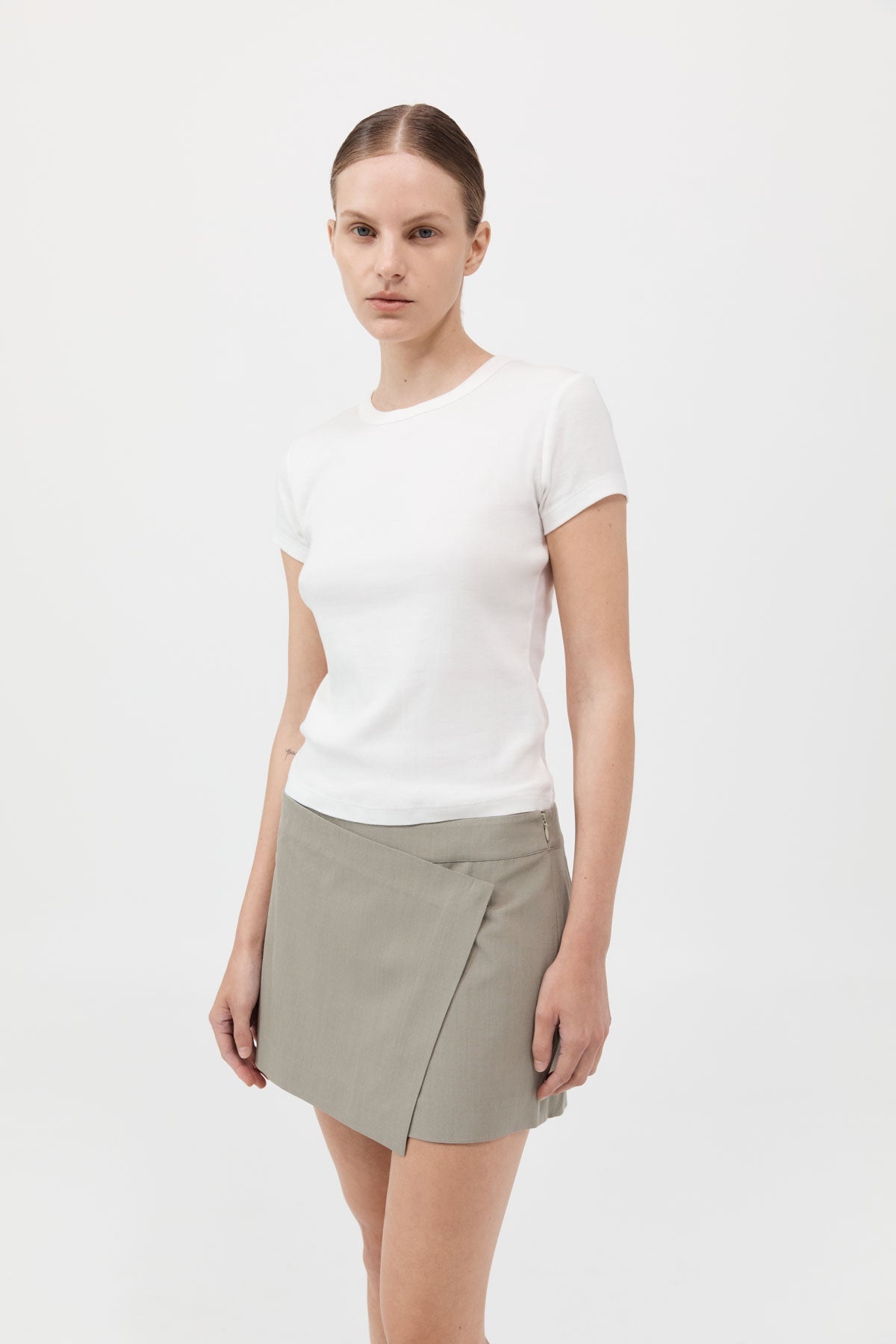 Wrap Short - Moss Grey - 4