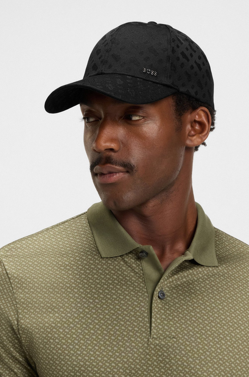 LOGO-LETTERING CAP WITH MONOGRAM JACQUARD 4