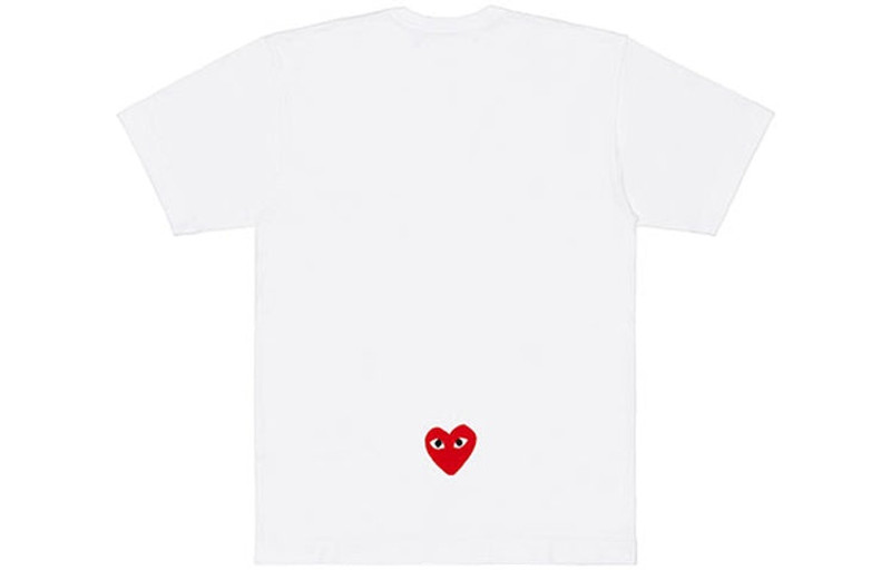 Comme des Garçons PLAY COMME des GARCONS PLAY x CDG Crossover Logo T-Shirt 'White' AE-T102-051-1 outlook