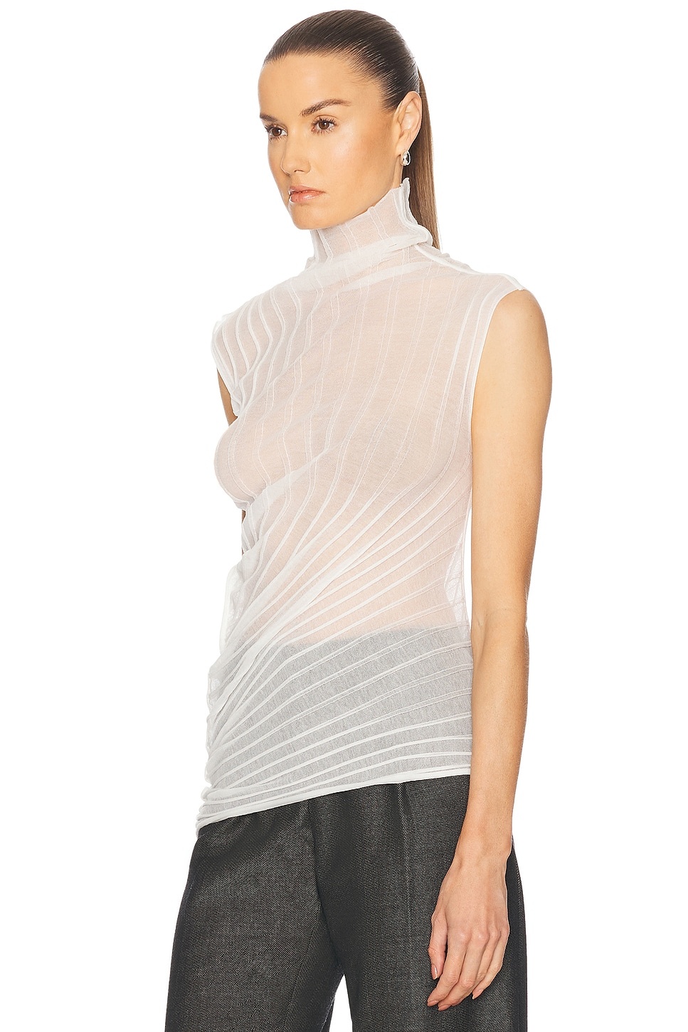 Sleeveless High Neck Top - 3