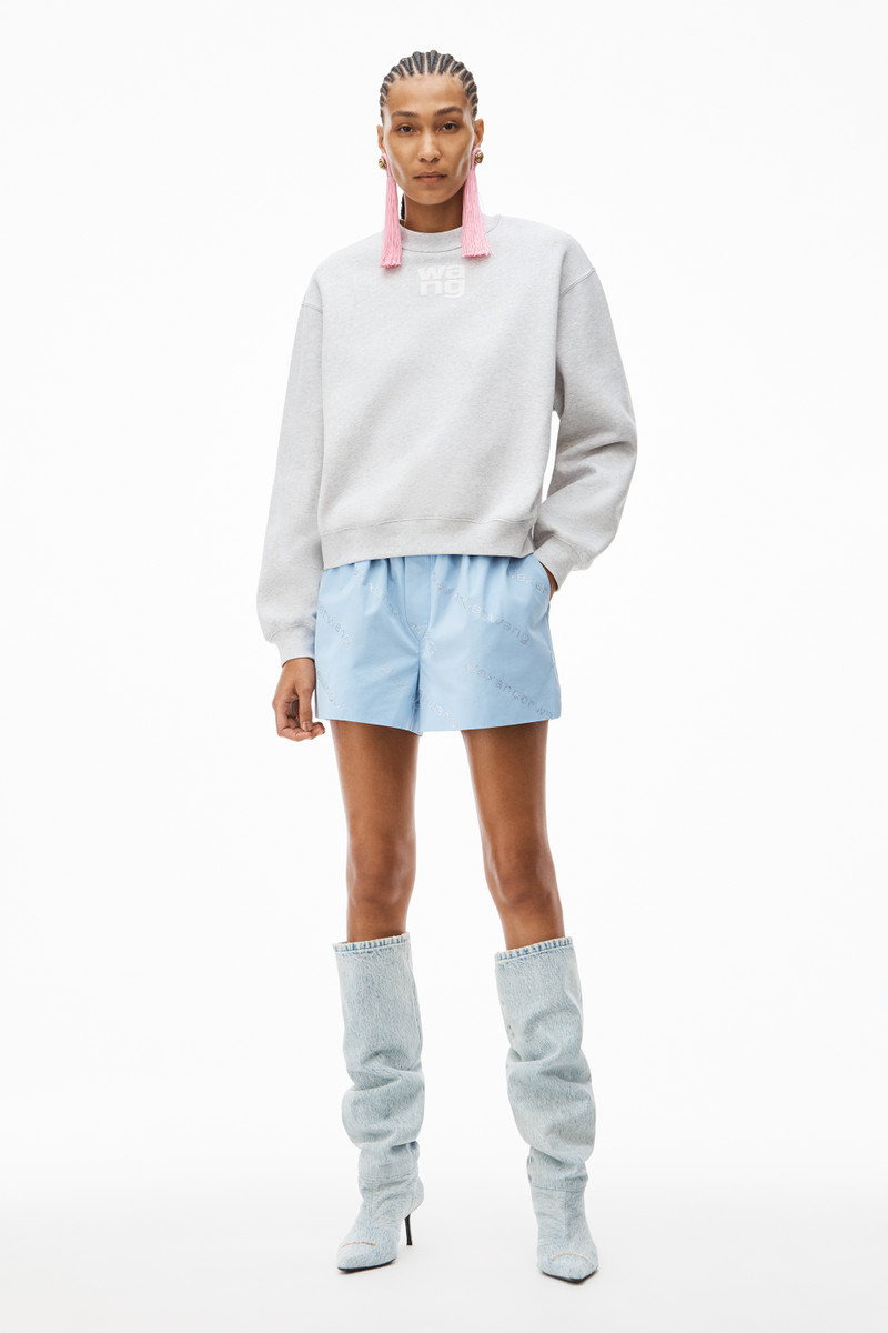 Alexander Wang PUFF LOGO SWEATSHIRT IN STRUCTURED TERRY outlook