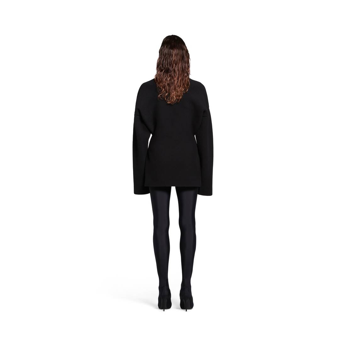 Women's Hourglass Turtleneck Sweater in Black - 4