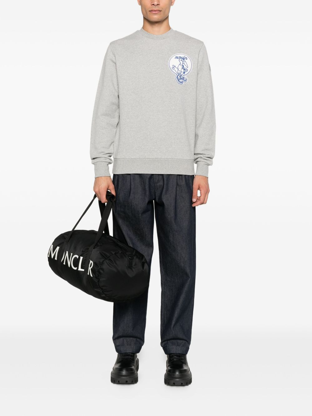embroidered-logo sweatshirt - 2