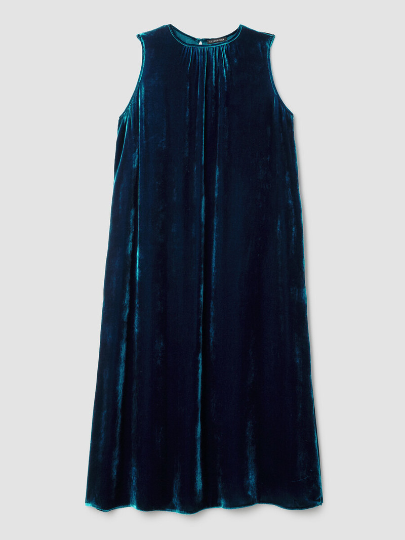 Velvet Round Neck Dress 1