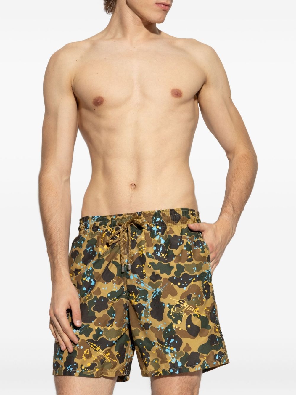x Vilebrequin paint-splatter print swim shorts - 3