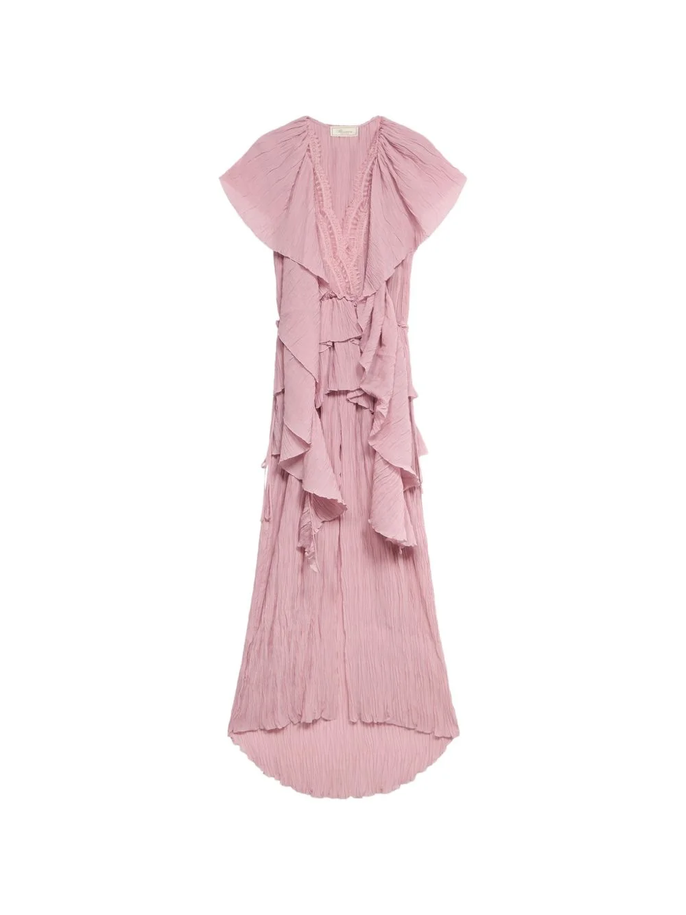 pleated ruffled dress - 1