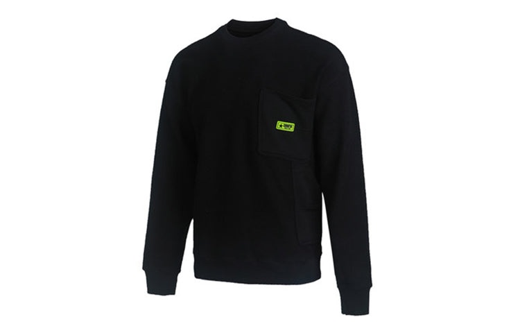 Converse Slogan Long-sleeve Round-neck Sweater Men Black 10019956-A01 - 3