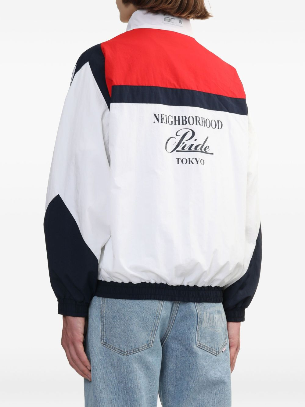 colour-block jacket - 4
