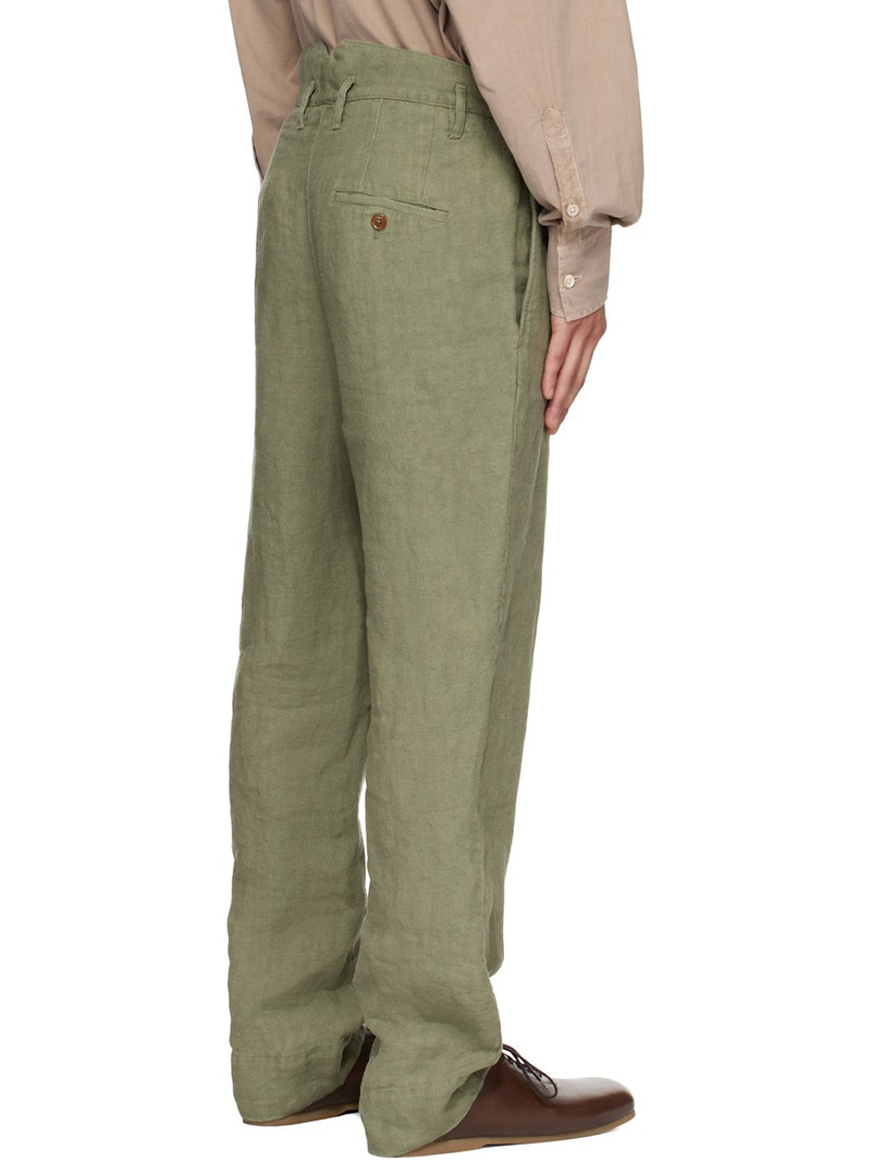Khaki Cropped Cruise Trousers 3