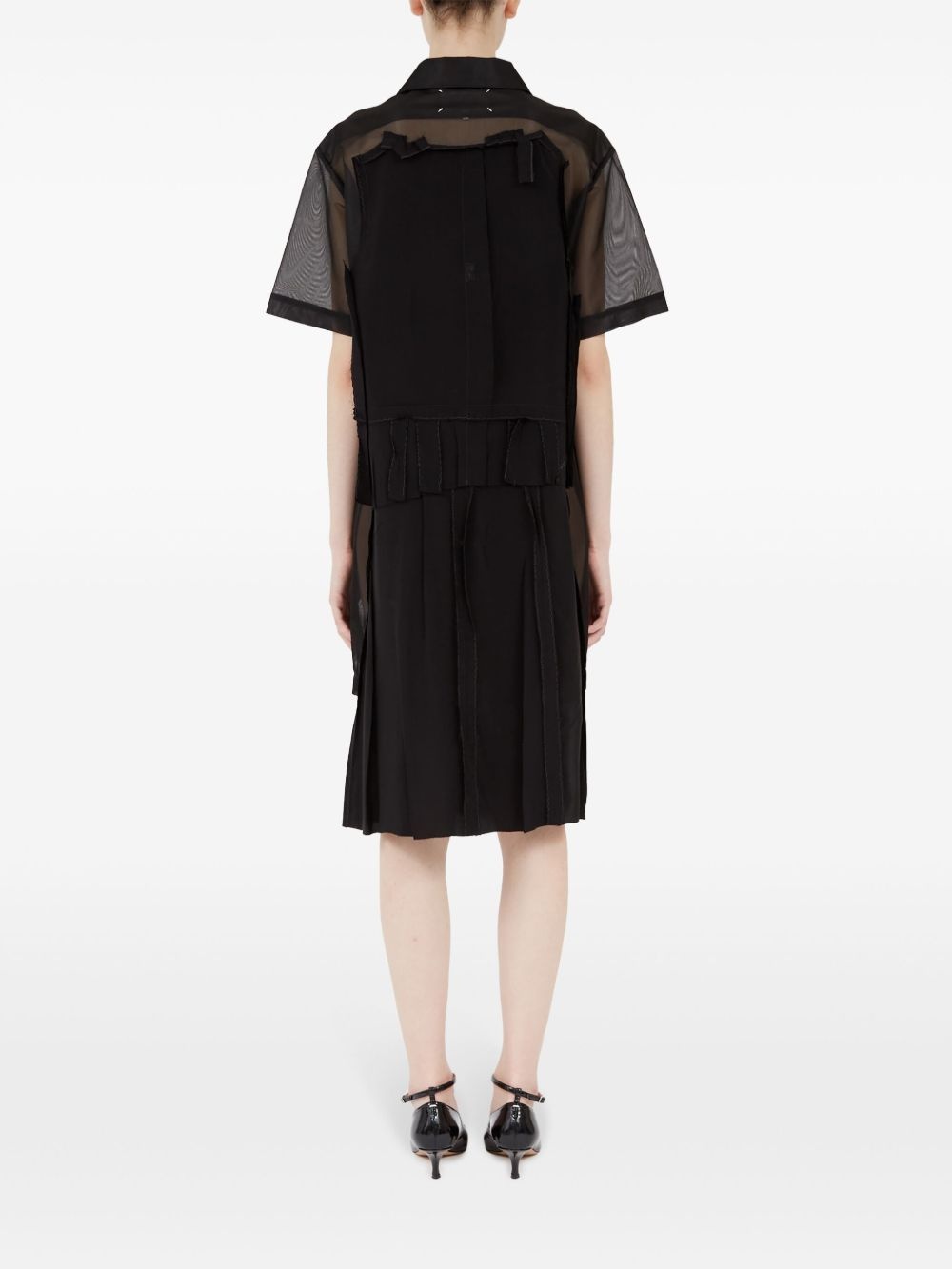 layered midi dress - 6