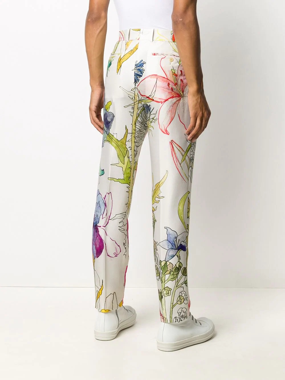 floral-print trousers - 4