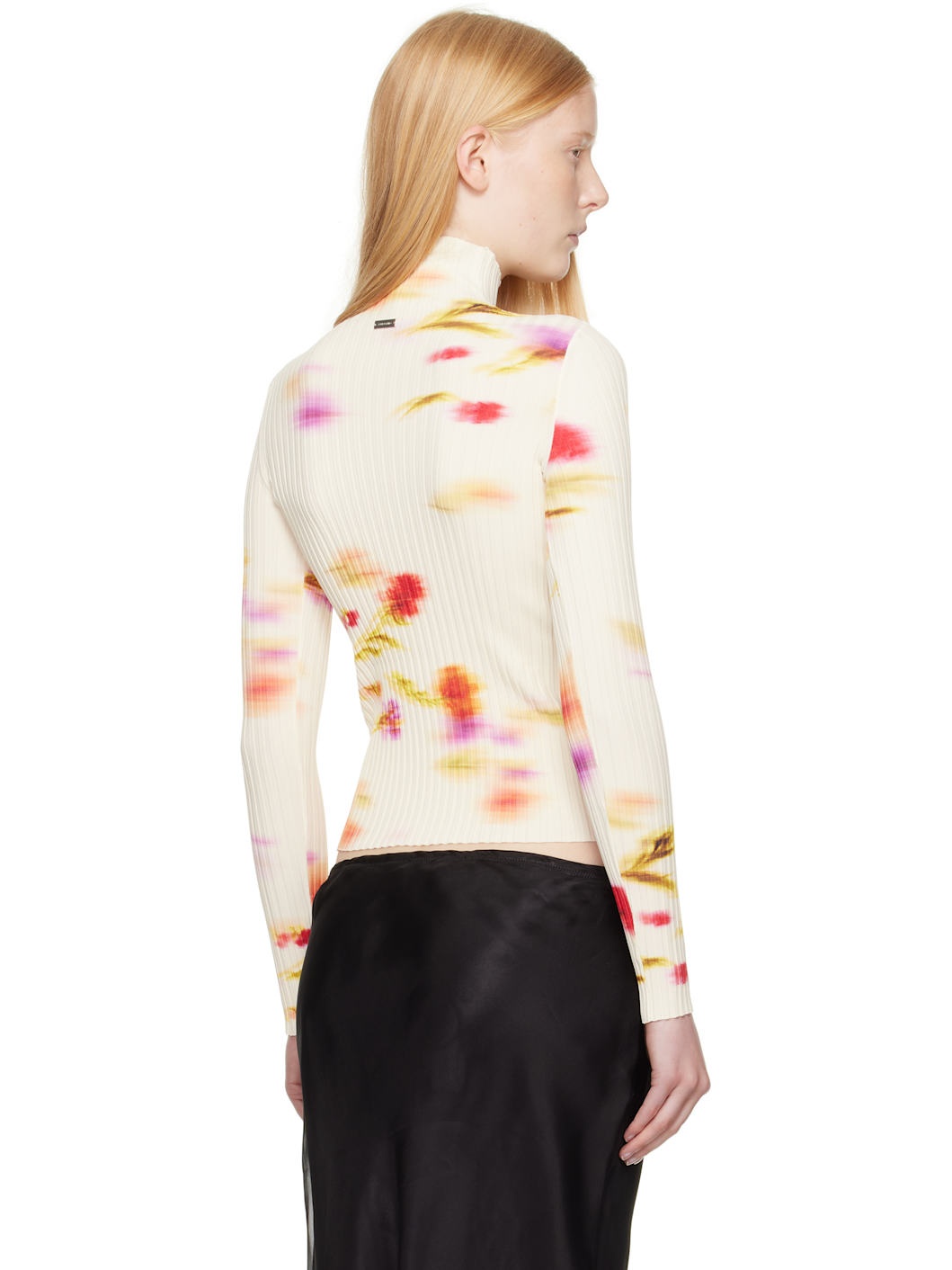 Off-White Blossom Print Turtleneck - 3