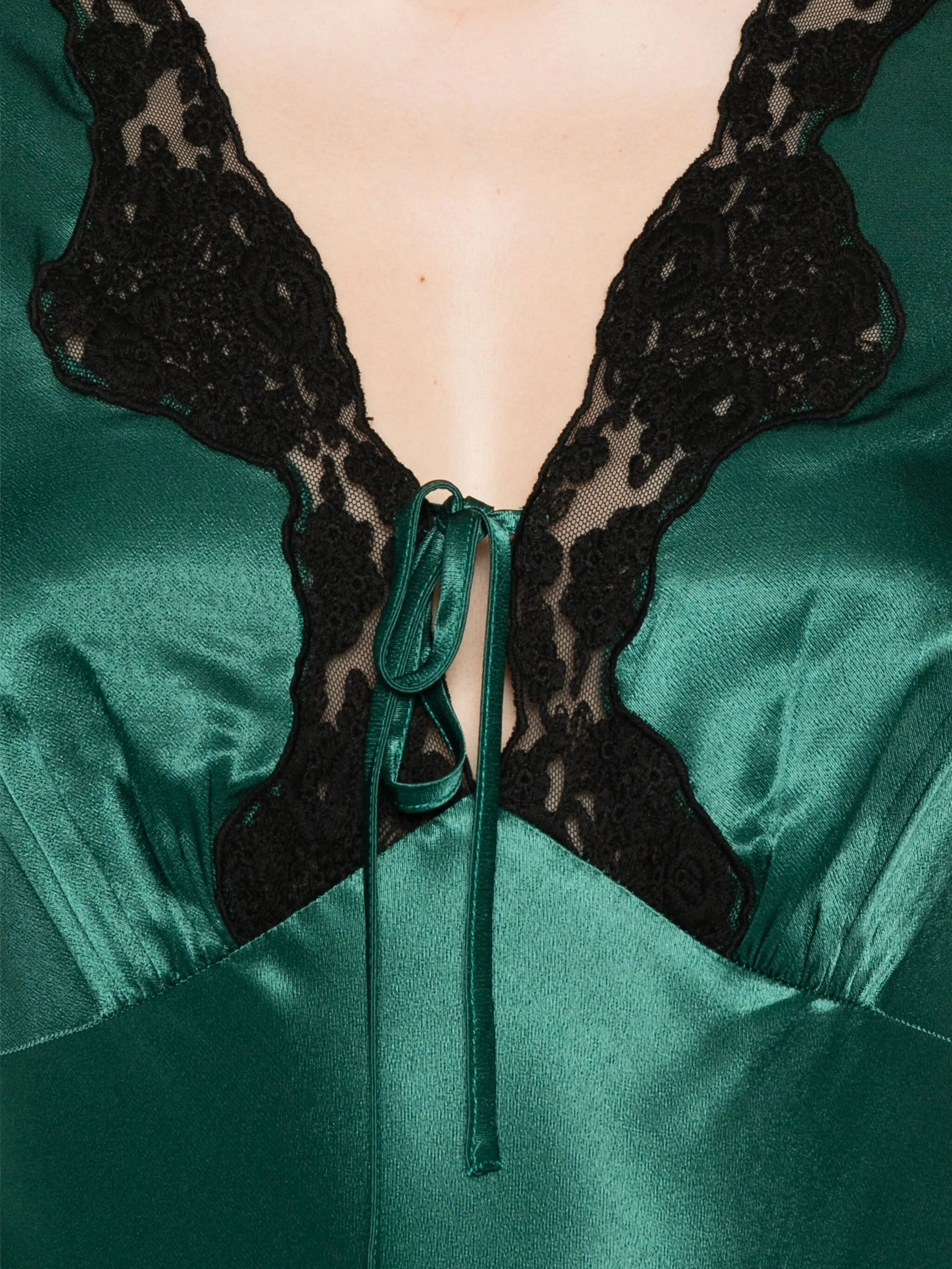 Rixo Amari Lace-trimmed Satin Dress - 5