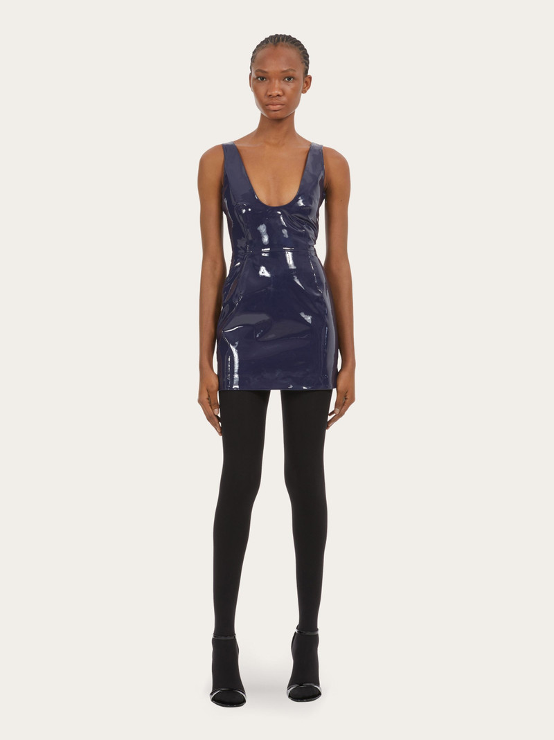 Short patent leather dress 5