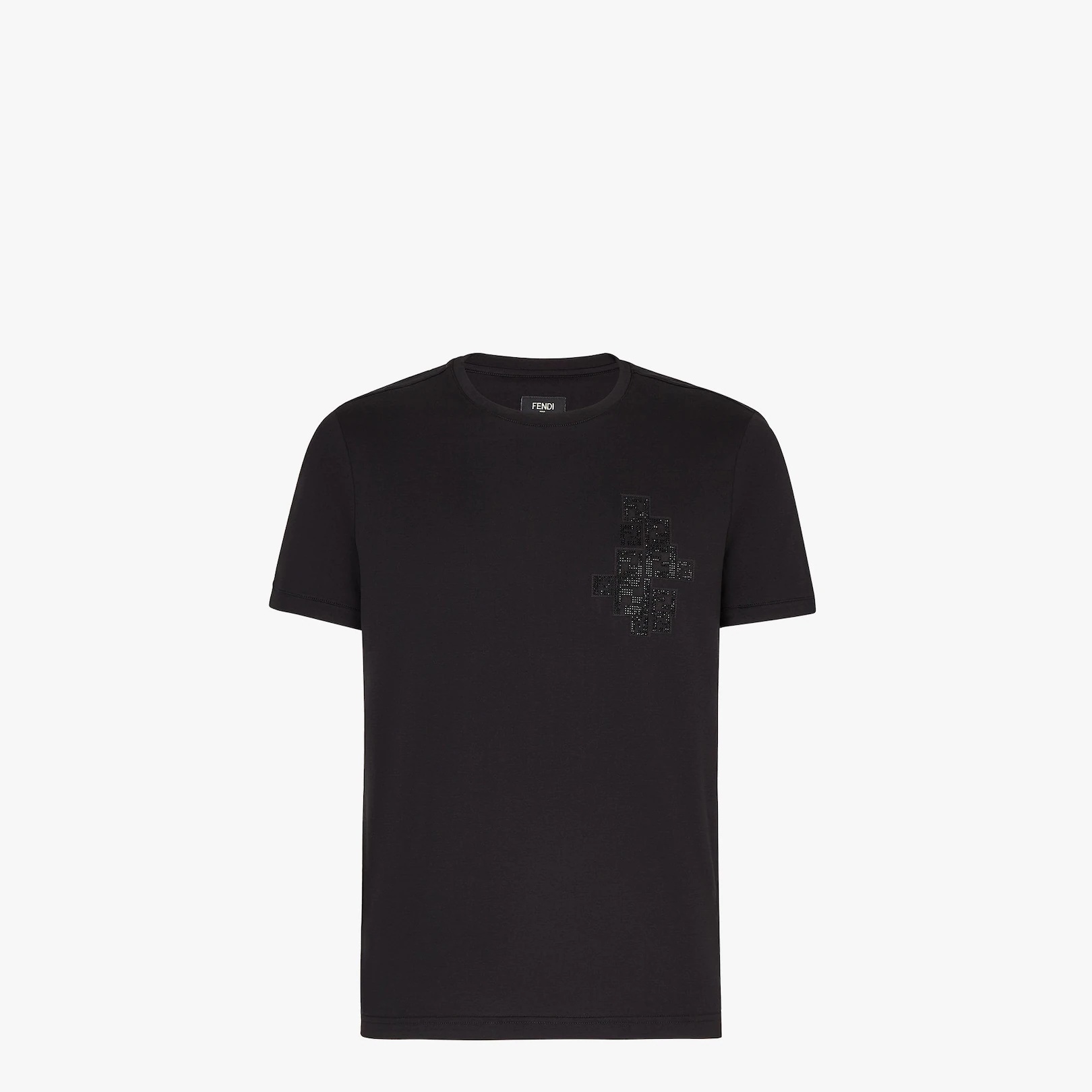 Black cotton T-shirt - 1