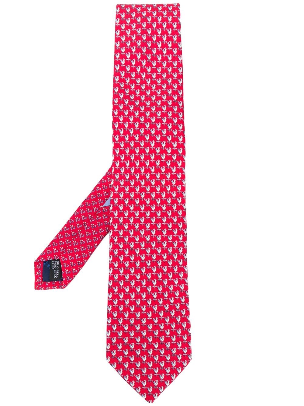 weather vane silk tie - 1