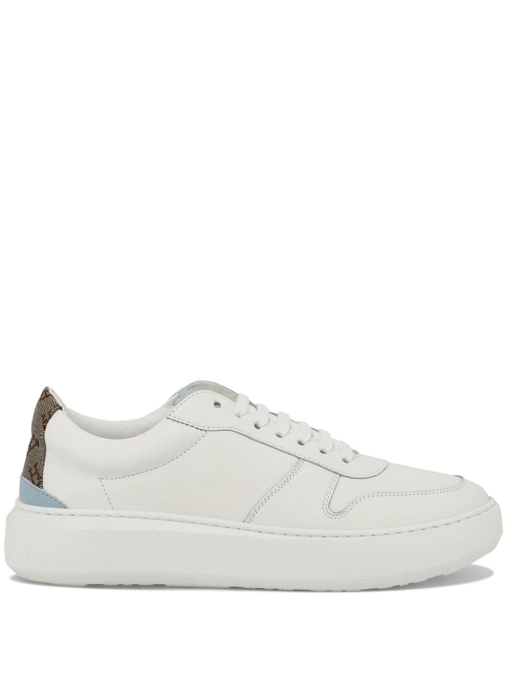 monogram-heel low-top sneakers - 1