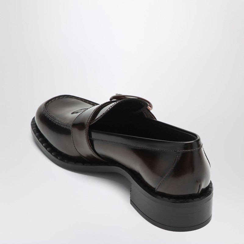 Prada Brushed Leather Moccasins In Burnt Color Women - 2