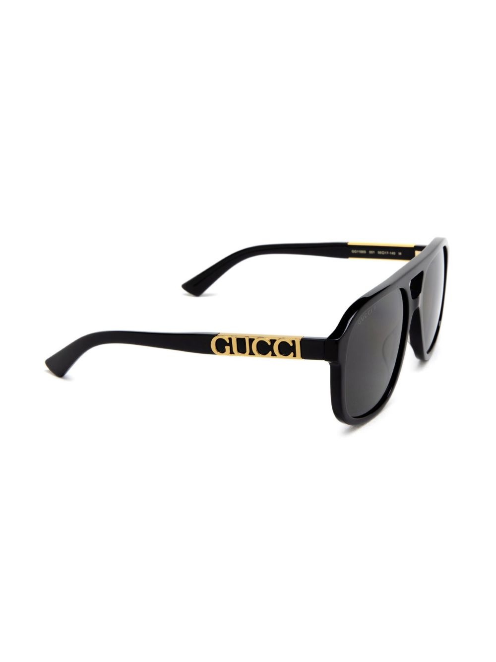 logo-plaque pilot-frame sunglasses - 2