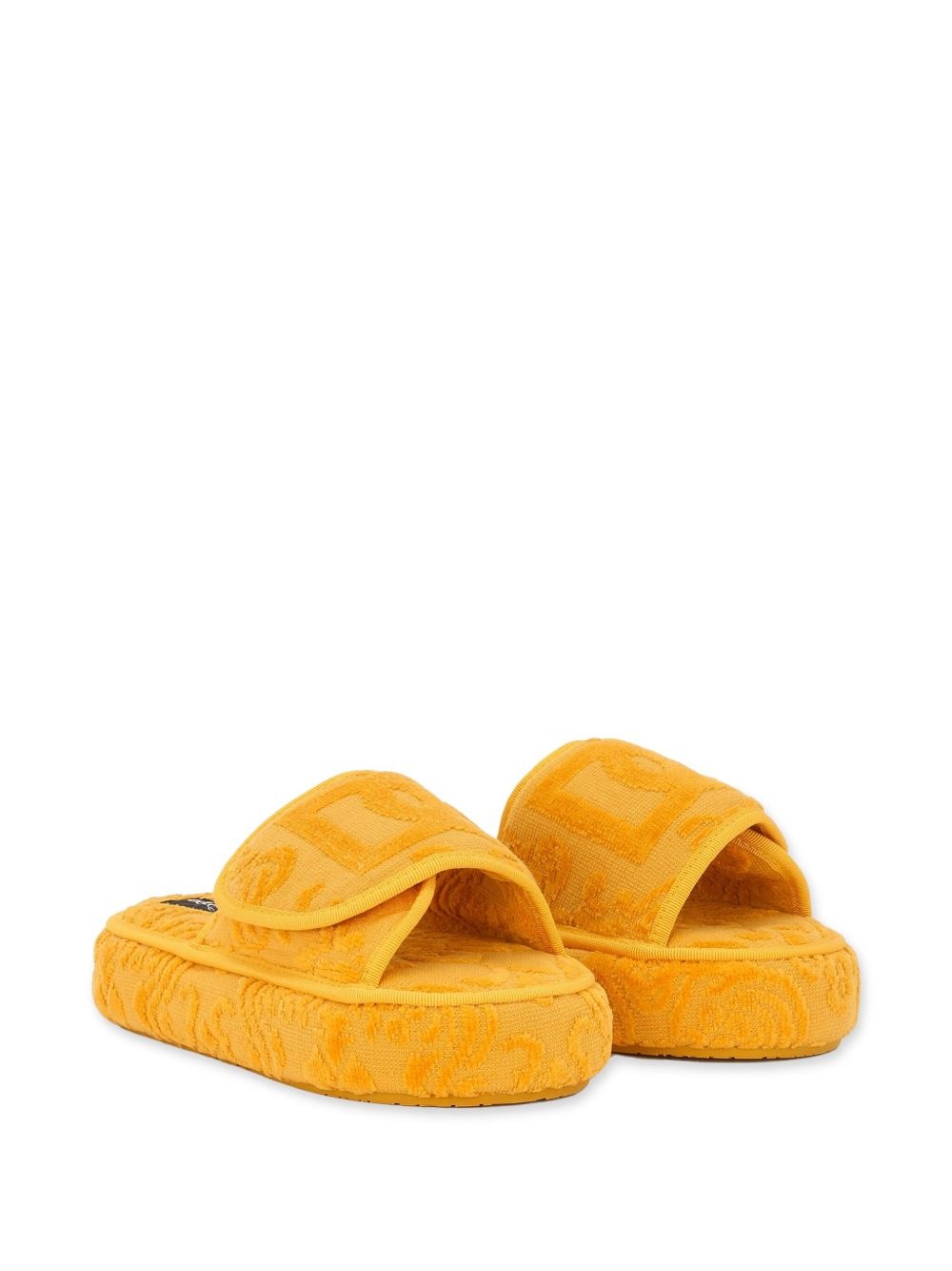 logo-embroidered slippers - 2