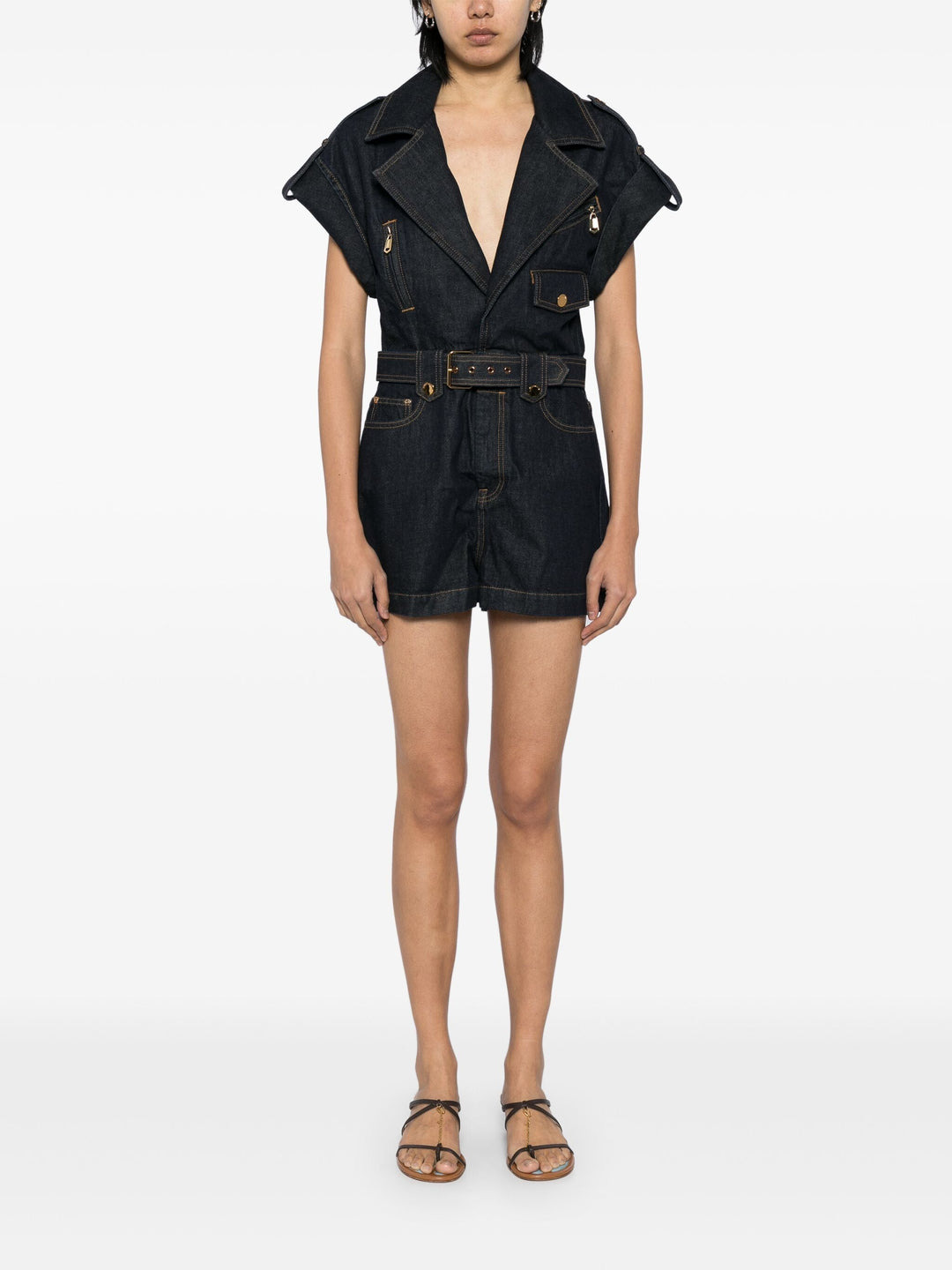 Crush Denim Playsuit - 2