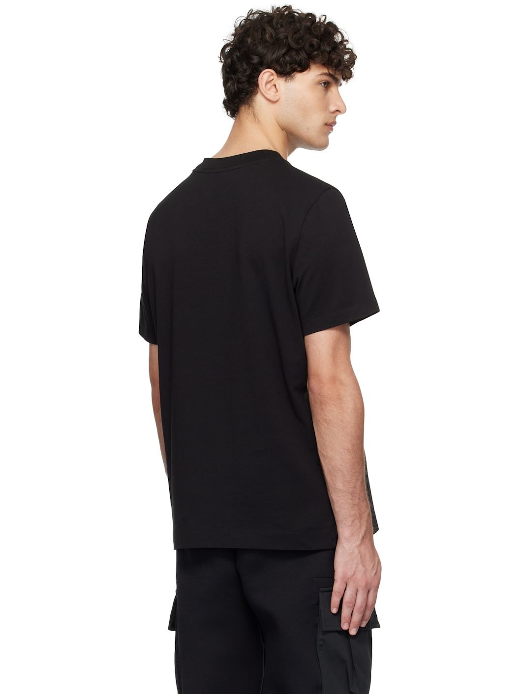 Black Logo Cotton T-shirt - 3