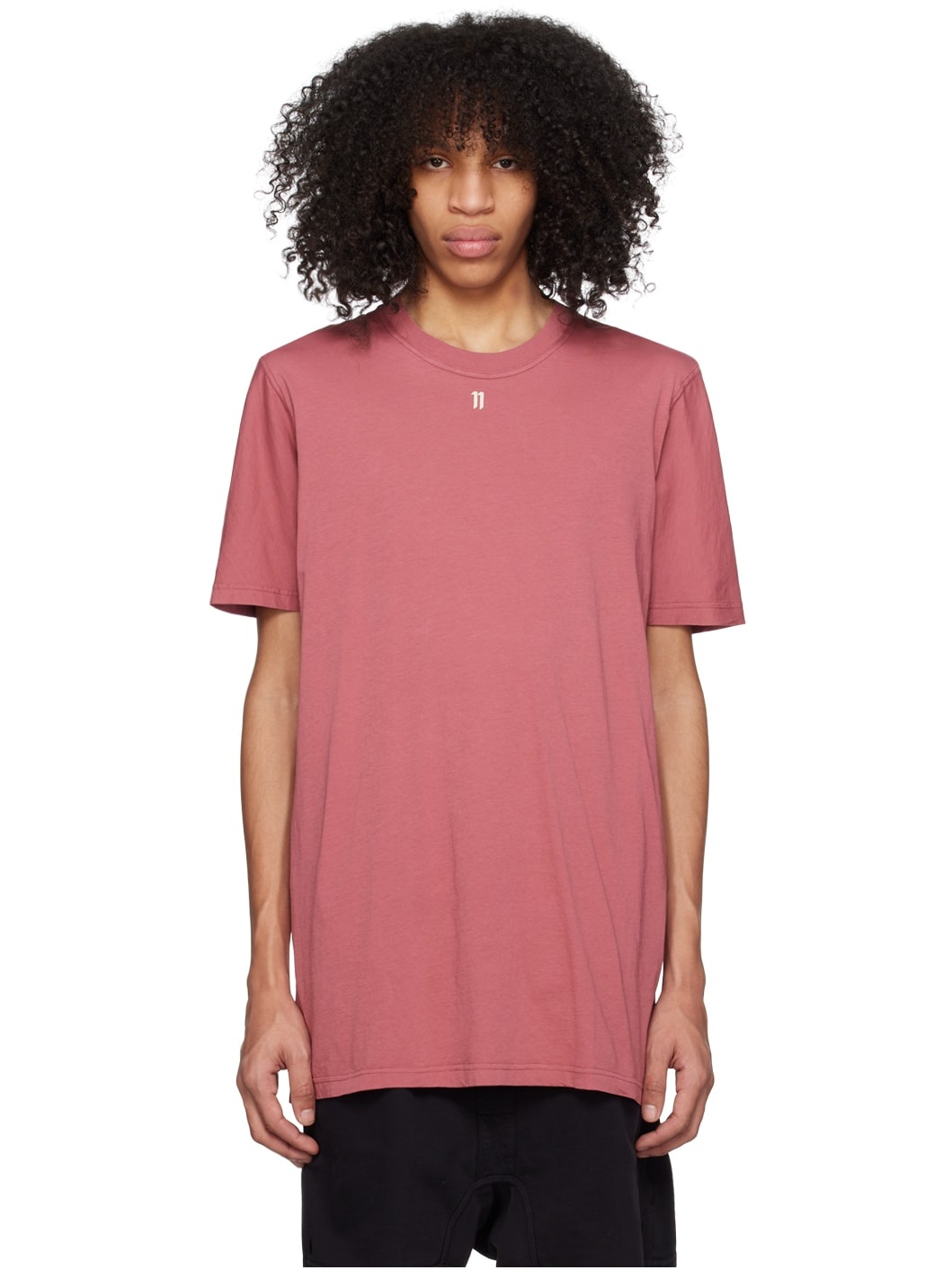 Pink Garment-Dyed T-Shirt - 1