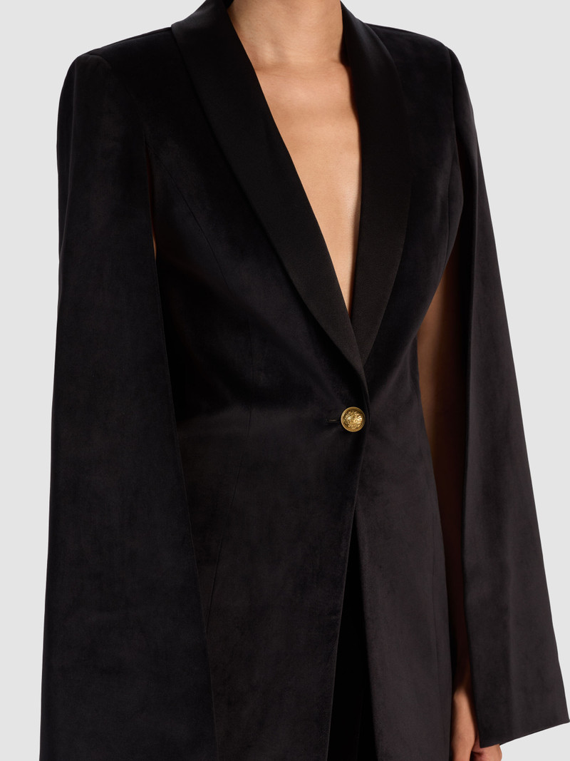 ESTHER VELVET CAPE BLAZER 5