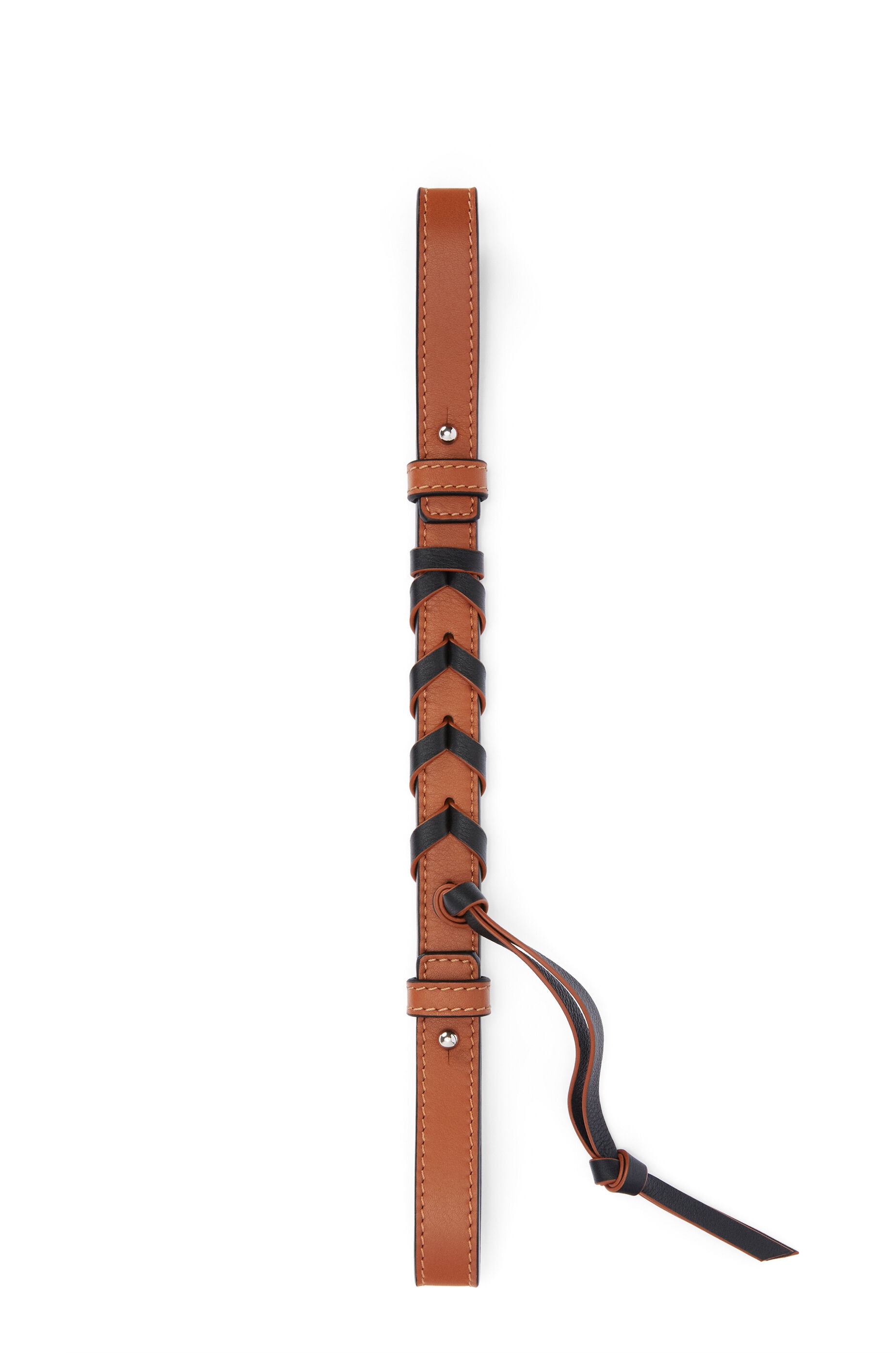 Short braided strap in classic calfskin - 2